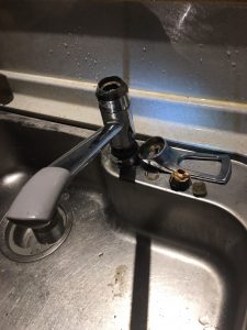 八幡市キッチン水栓修理口コミ
